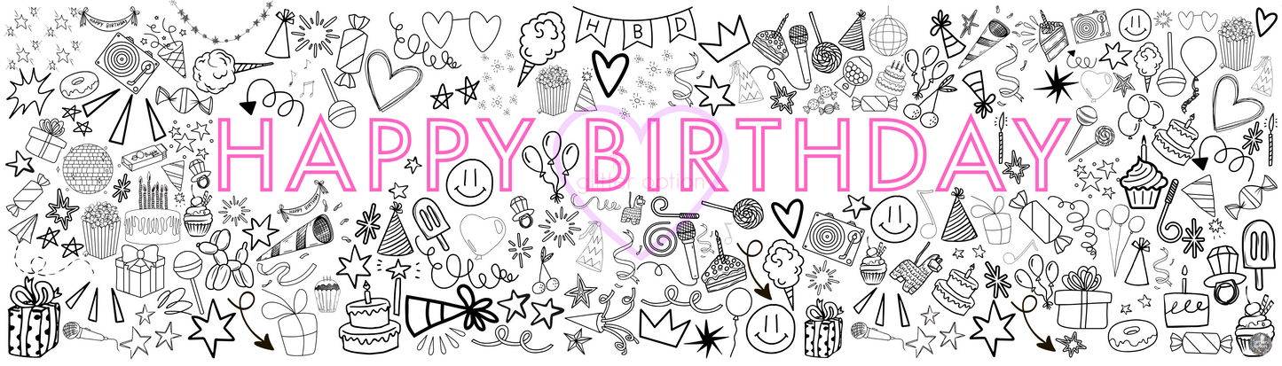 happy birthday coloring page