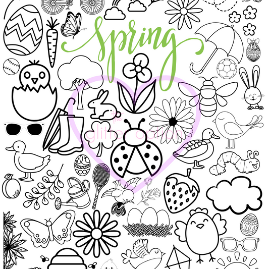spring coloring page