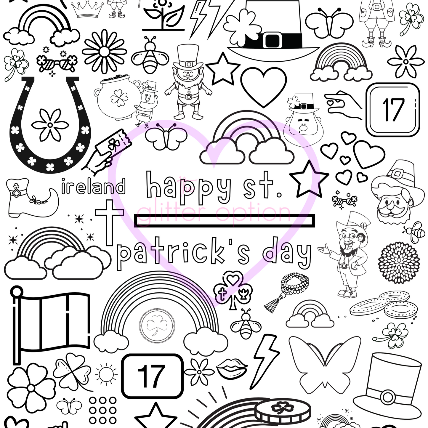 st. patricks day coloring page