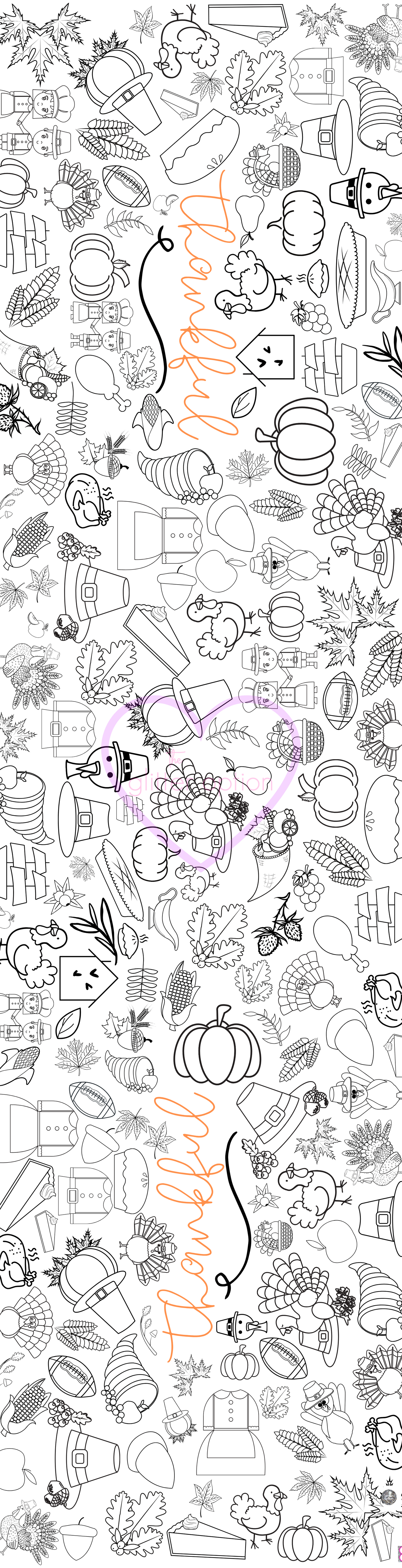 thanksgiving coloring page