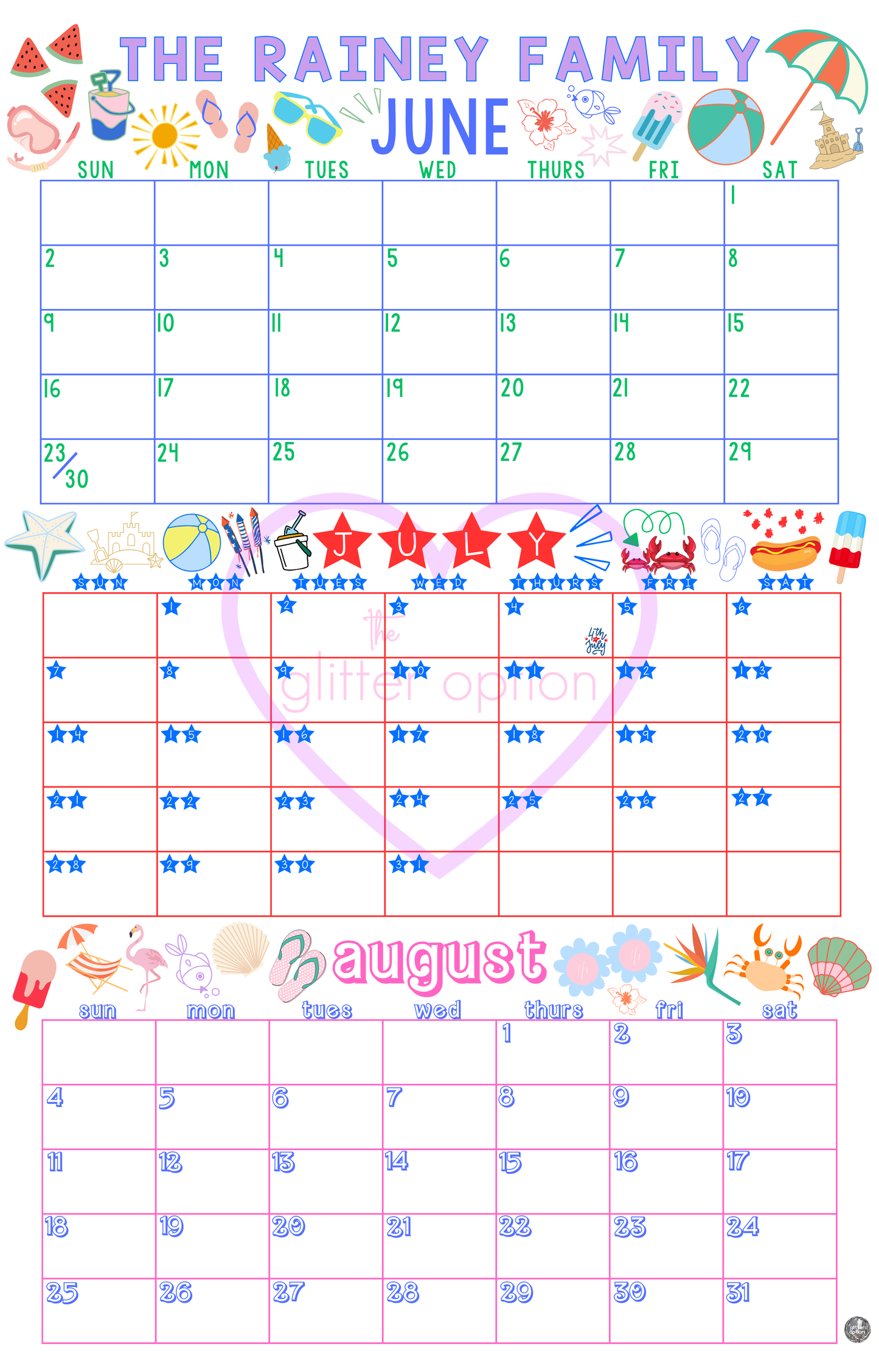 wall calendar poster