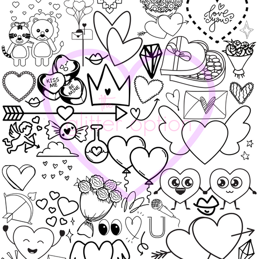 valentine coloring page