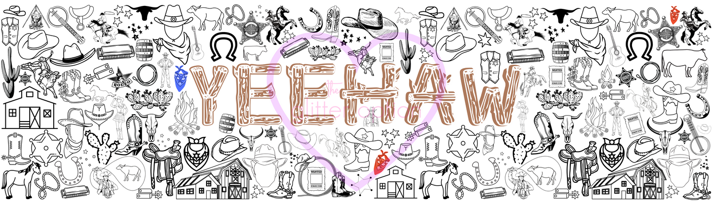 yeehaw coloring page