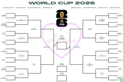 world cup brackets and coloring poster
