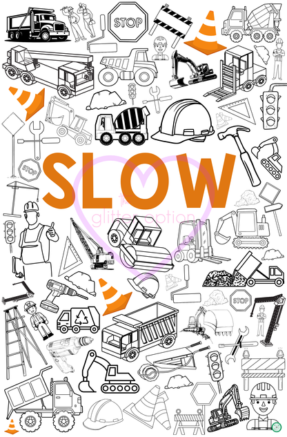 construction coloring page
