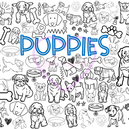 puppy coloring page