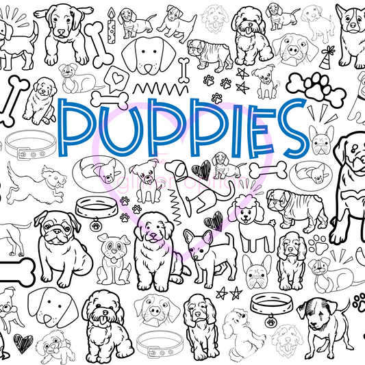 puppy coloring page
