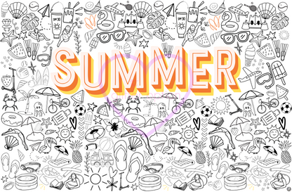 summer coloring page