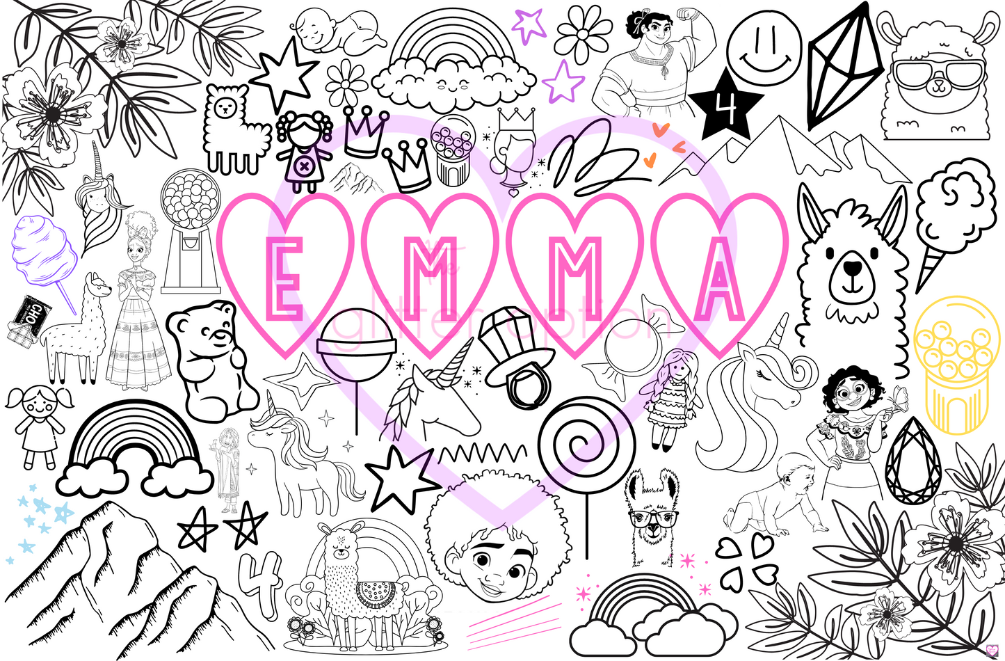 create your own coloring page