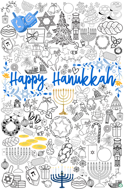 hanukkah coloring page