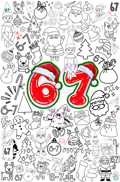 merry 6-7 christmas poster
