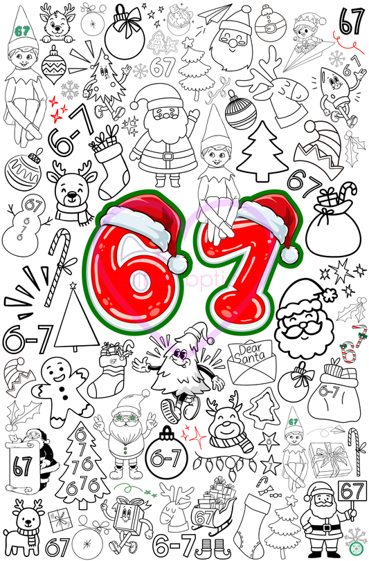 merry 6-7 christmas poster
