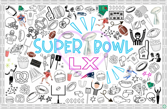 super bowl coloring page