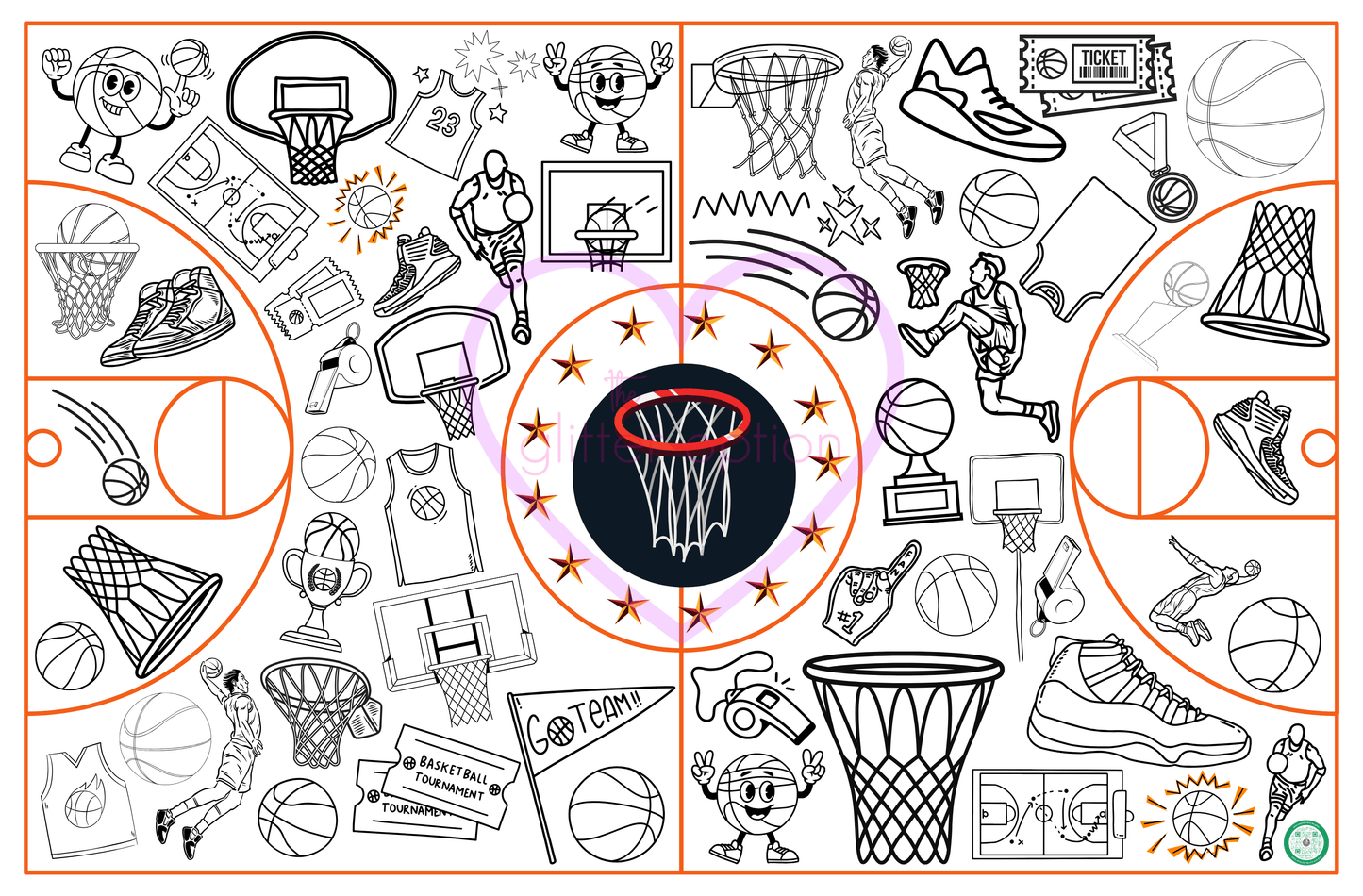 sports coloring page