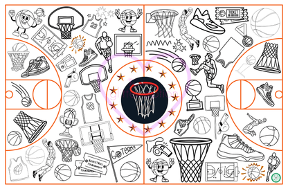 sports coloring page