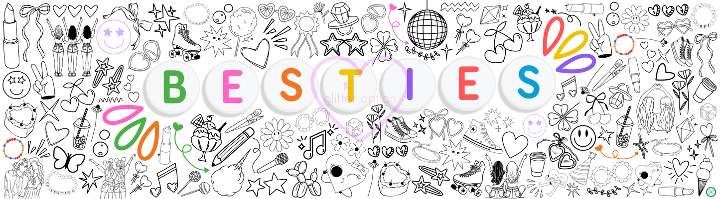 besties coloring page
