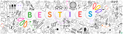 besties coloring page