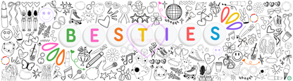besties coloring page