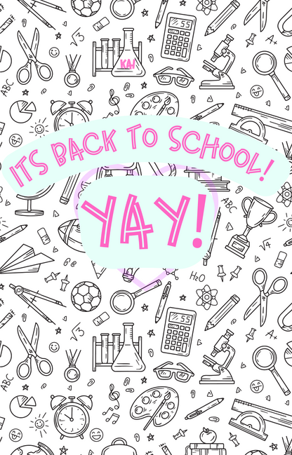 back to school poster