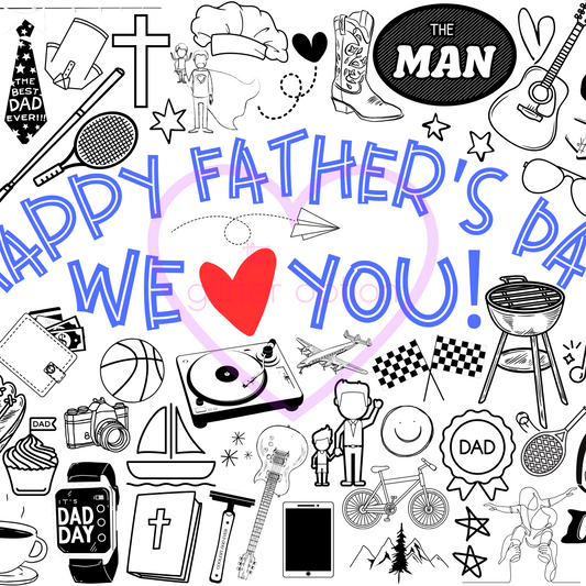 Father's Day coloring page
