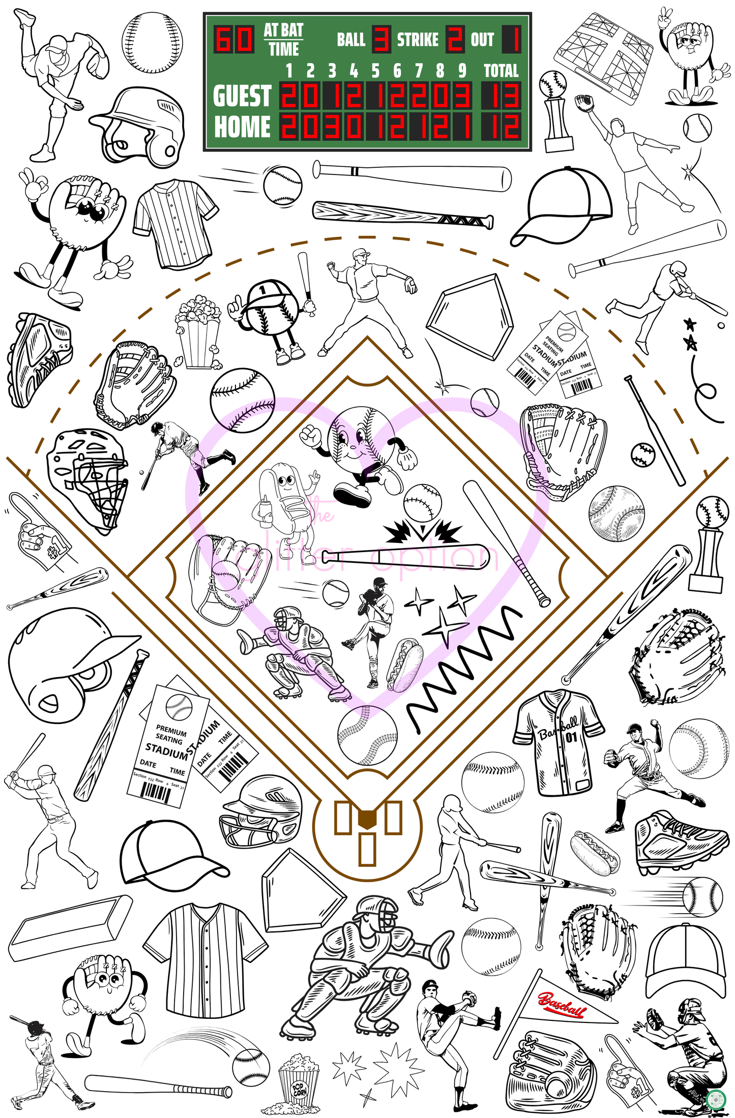 sports coloring page