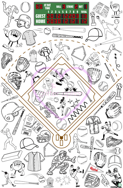 sports coloring page
