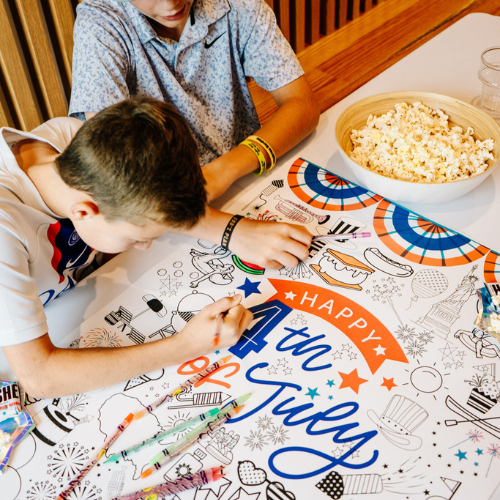 4th of july coloring poster