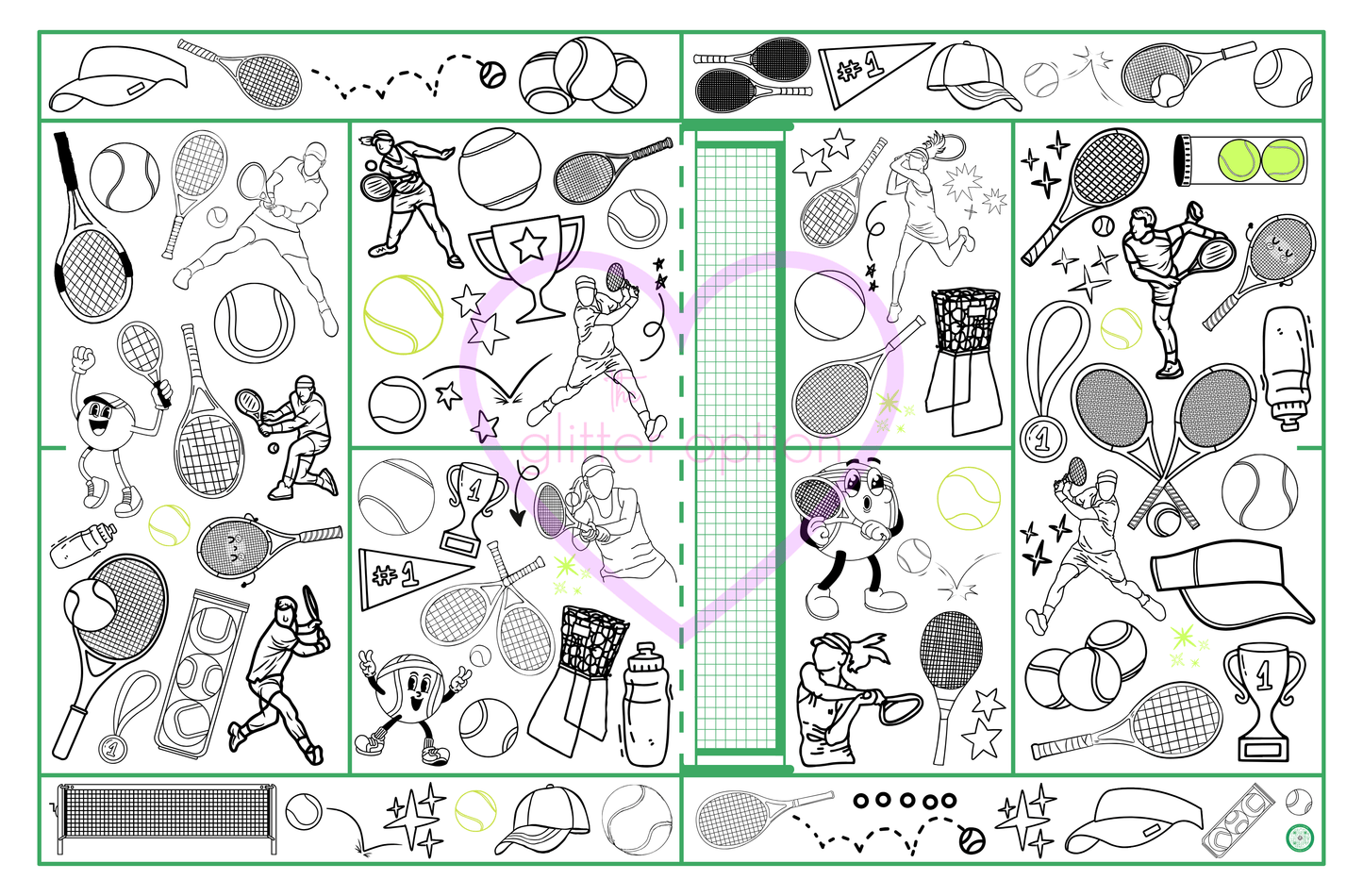 sports coloring page