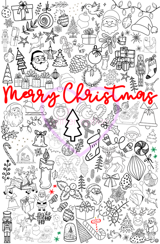 merry christmas coloring page