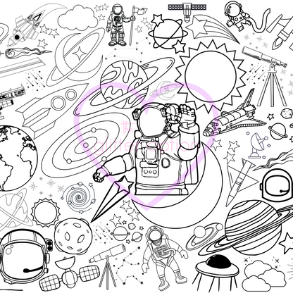 out of this world coloring page
