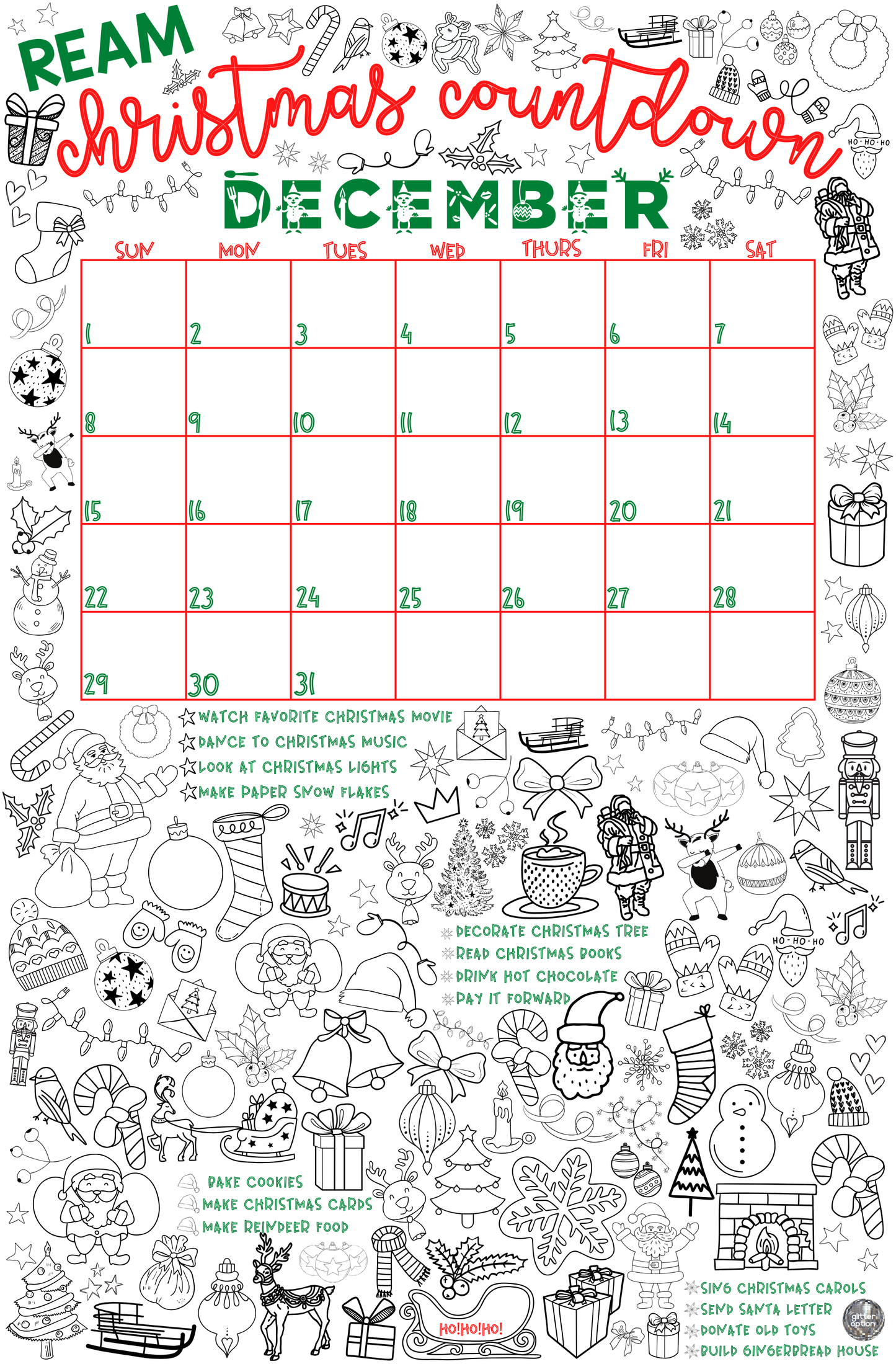 christmas countdown calendar