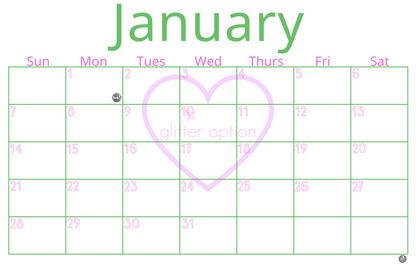wall calendar poster