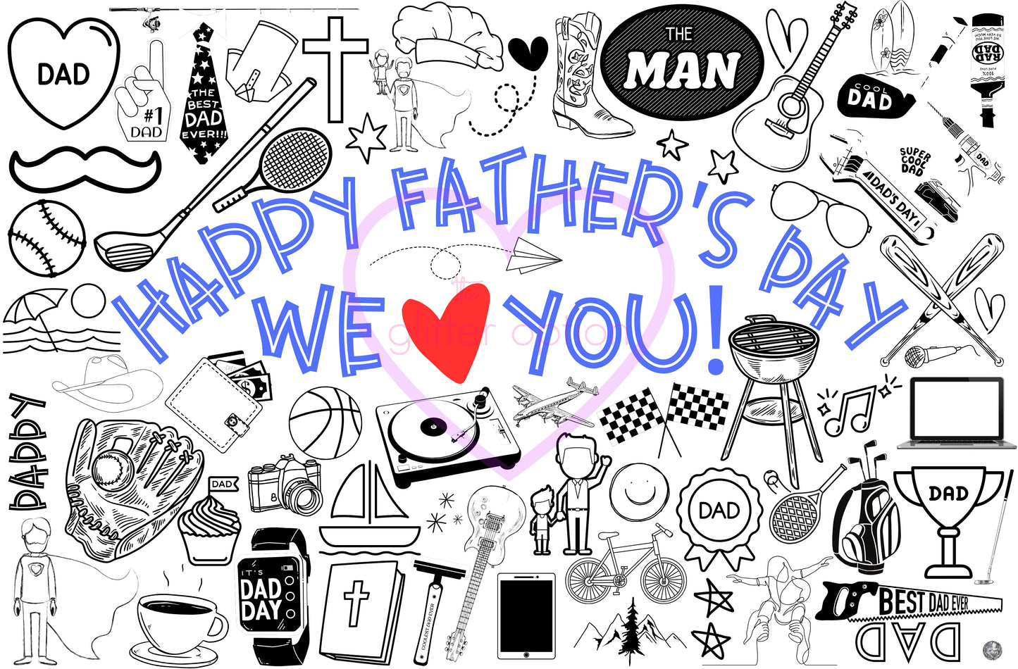 Father's Day coloring page