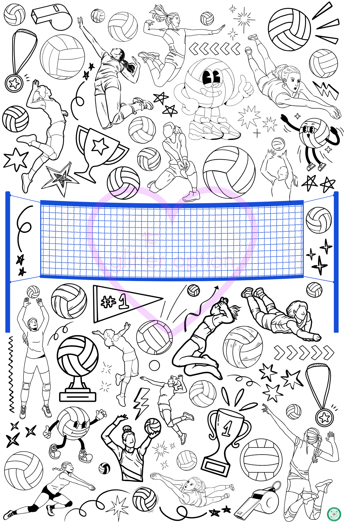 sports coloring page