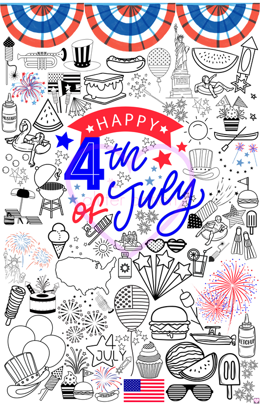 fourth of july coloring page