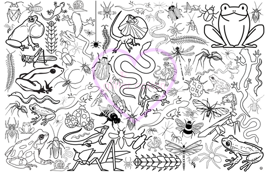 insects + bugs coloring page