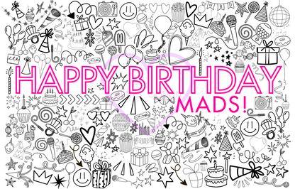 happy birthday coloring page